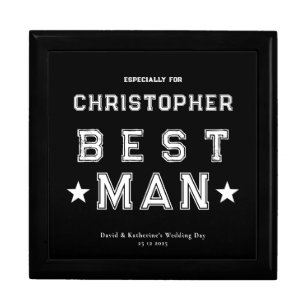 Best Man Appreciation Gift Black Box