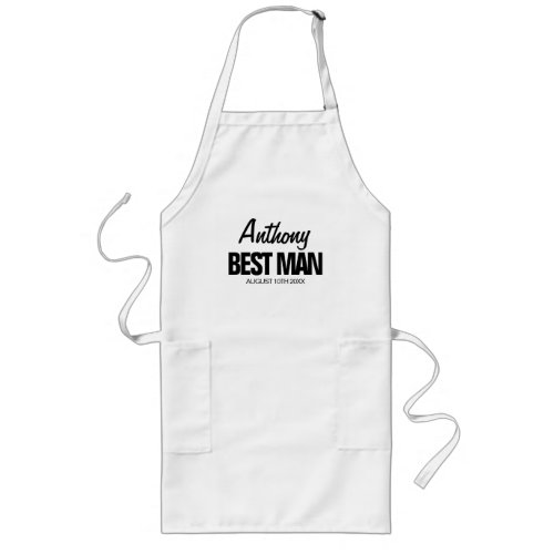 Best Man at the wedding custom BBQ apron