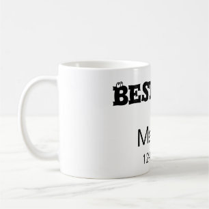 Best man bachelor party add name date simple sdon' coffee mug