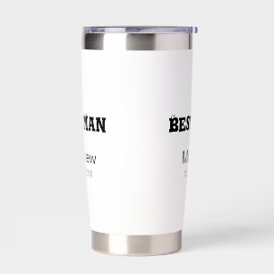 Best man bachelor party add name date simple sdon' insulated tumbler