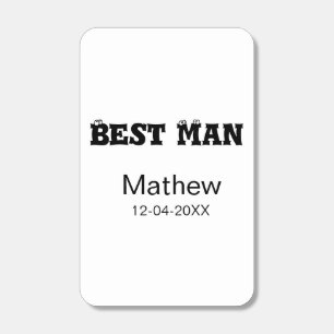 Best man bachelor party add name date simple sdon' matchboxes