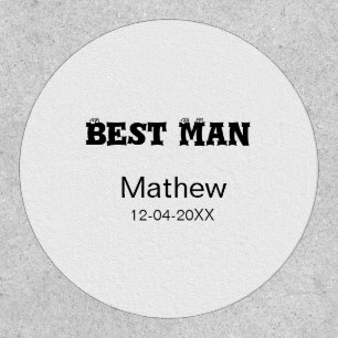 Best man bachelor party add name date simple sdon' patch