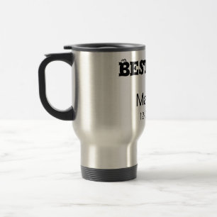 Best man bachelor party add name date simple sdon' travel mug
