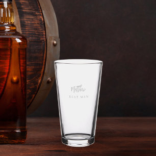 Best Man bachelor party Pint Glass