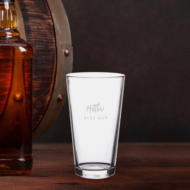 Best Man bachelor party Pint Glass (Creator Uploaded)