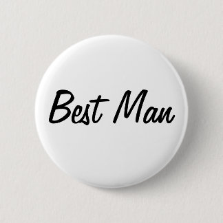 Best Man Badge Button
