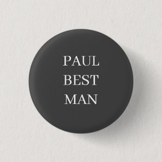 BEST MAN BADGE BUTTON WEDDING BACHELOR
