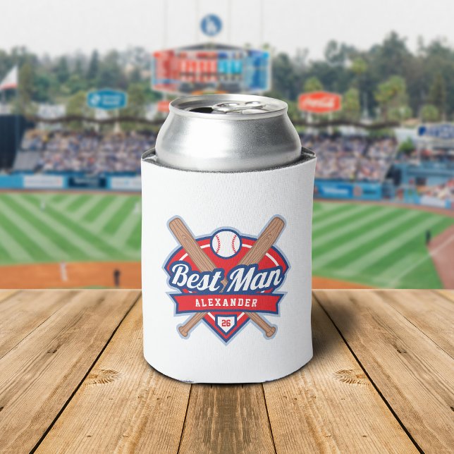 Best Man Baseball Foam Can Cooler (Creator Uploaded)