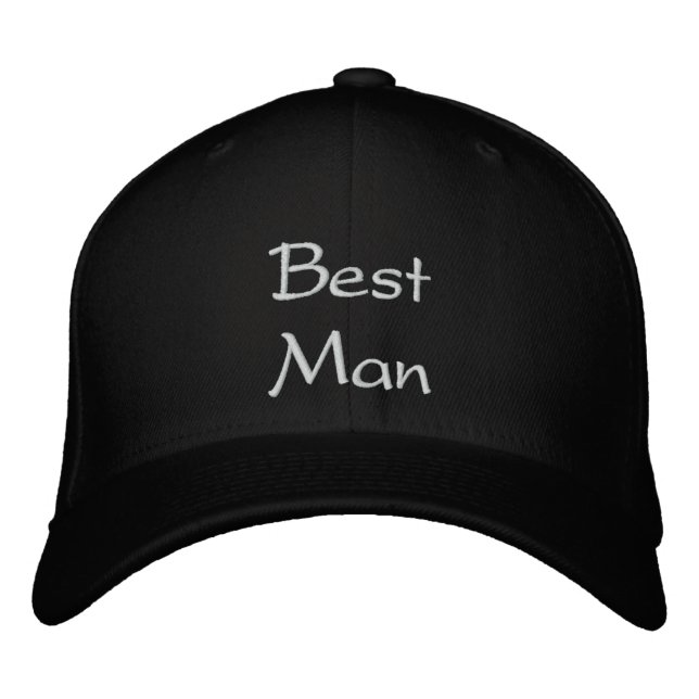 Best Man Best Embroidery Cap (Front)
