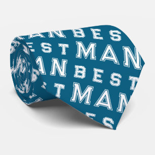 Best Man Blue Neck Tie