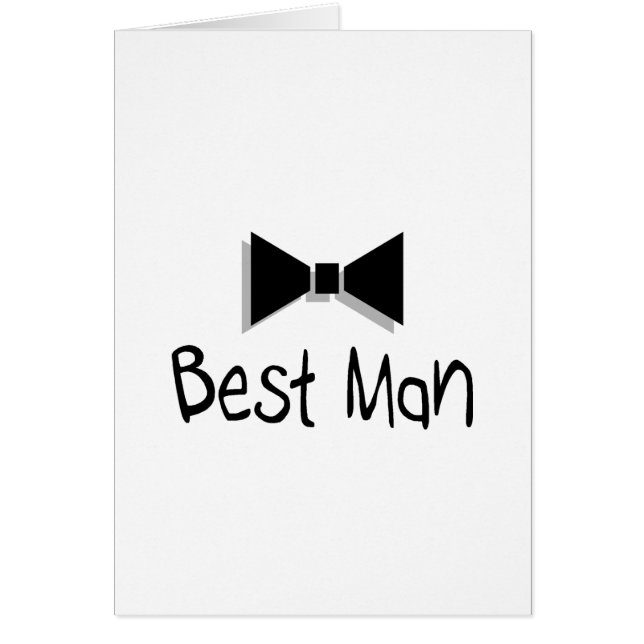 Best Man Bow Tie Cards (Front)