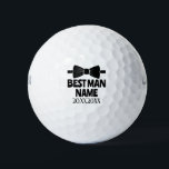 Best Man Bow Tie Wedding Bachelor Groom Party Gift Golf Balls<br><div class="desc">Groom Best Man Bow Tie Wedding Bachelor Party Favor</div>