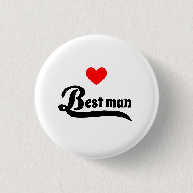 Best man button (Front)
