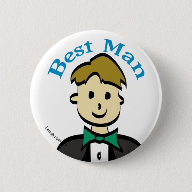 Best Man Button (Front)