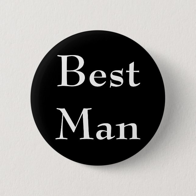 Best Man Button (Front)