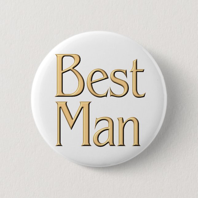 Best Man button (Front)