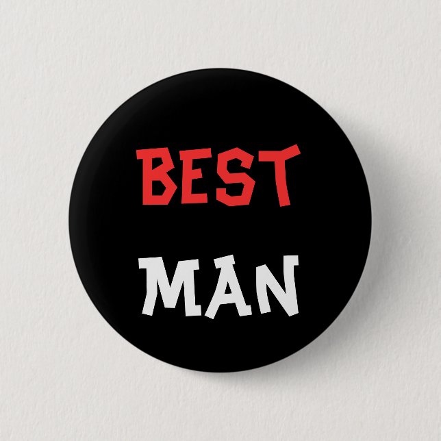 Best Man Button (Front)