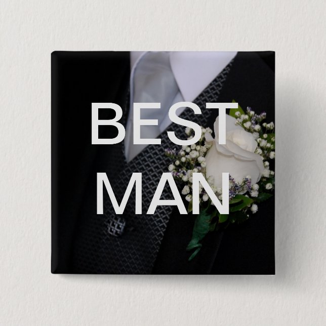 Best Man Button (Front)