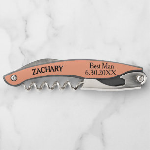 Best Man Cantaloupe Wedding  Waiter's Corkscrew