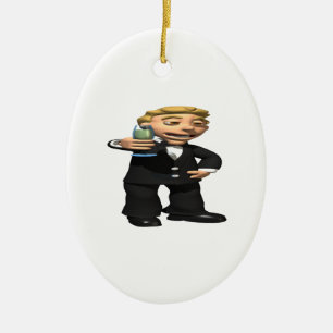 Best Man Ceramic Ornament
