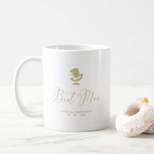 Best Man Chic Wedding Minimalist Coffee Mug