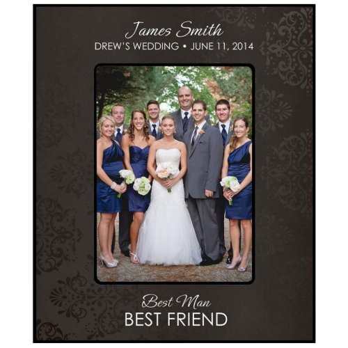 Best Man Cool Engraved Vertical Picture Frame