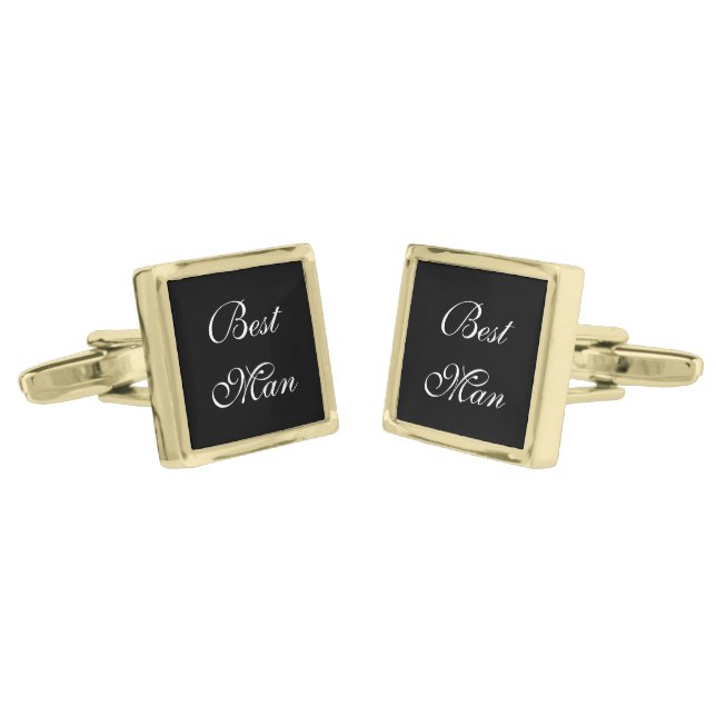 Best Man Cufflinks (Angled)