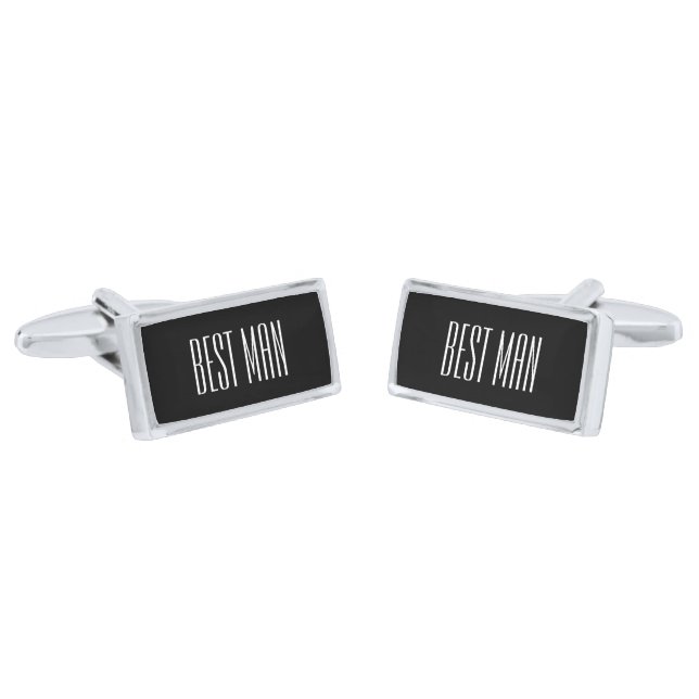 Best Man Cufflinks (Angled)