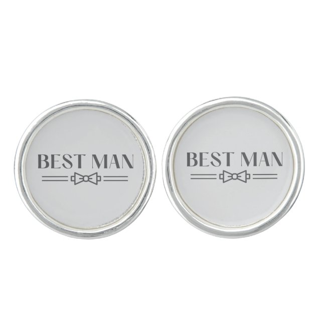 Best Man Cufflinks (Front)