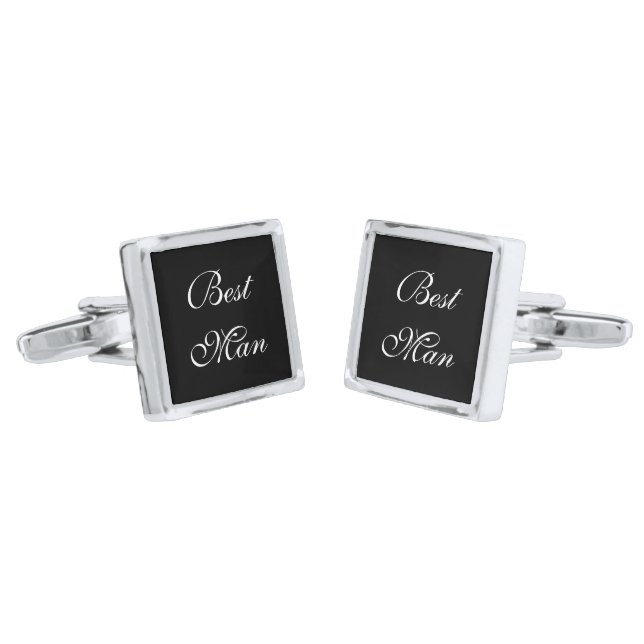 Best Man Cufflinks (Angled)