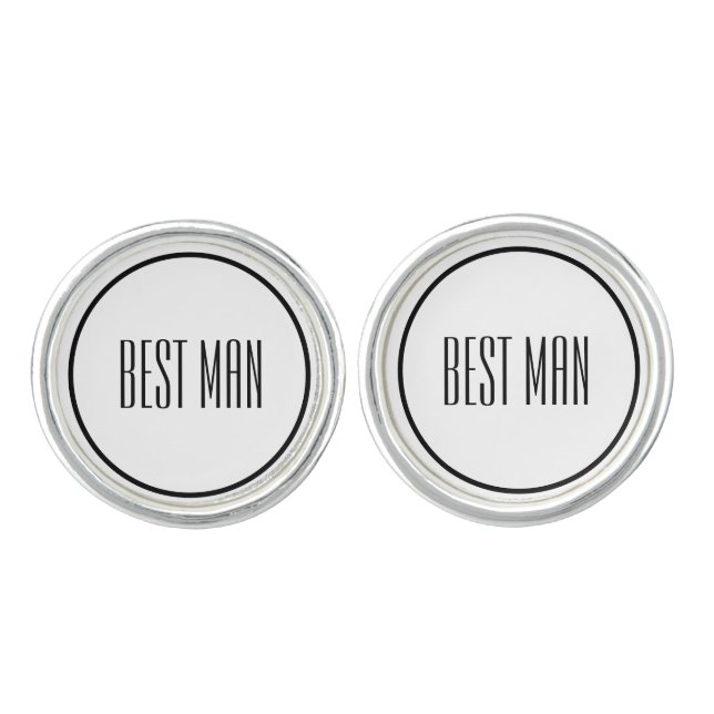 Best Man Cufflinks (Front)