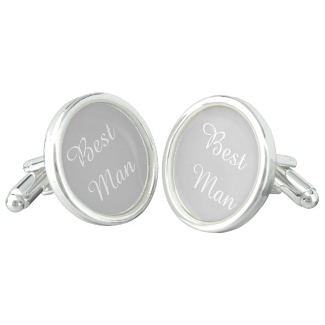Best Man Cufflinks (Angled)