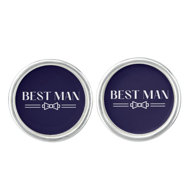 Best Man Cufflinks (Front)