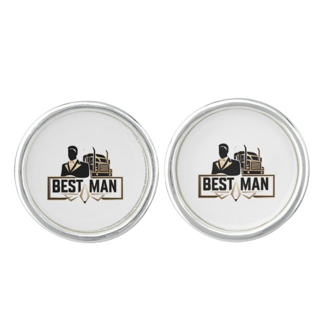 Best Man  Cufflinks (Front)