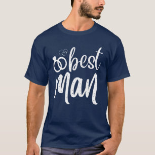Best Man Cute Engagement Matching Newlyweds Bachel T-Shirt