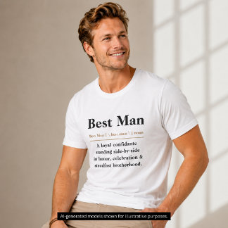 Best Man Dictionary Definition Wedding Party | Tri-Blend Shirt
