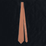 Best Man Dusty Orange Wedding Neck Tie<br><div class="desc">Make your own custom neck tie. You can further customize this design by selecting the "customize further" link if desired. Coordinates with our Dusty Orange and Grey collection linked below.</div>