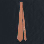 Best Man Dusty Orange Wedding Neck Tie<br><div class="desc">Make your own custom neck tie. You can further customize this design by selecting the "customize further" link if desired. Coordinates with our Dusty Orange and Grey collection linked below.</div>