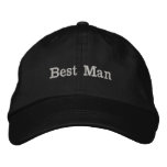 Best Man Embroidered Baseball Cap at Zazzle