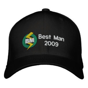 Best Man Embroidered Hat, Customizable Baseball Hat