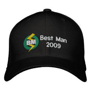 Best Man Embroidered Hat, Customizable Baseball Hat