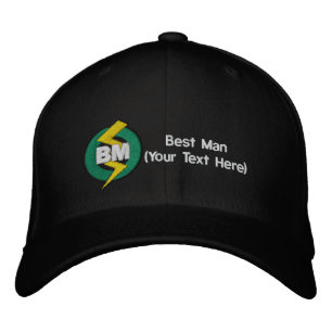 Best Man Embroidered Hat, Customizable Baseball Hat
