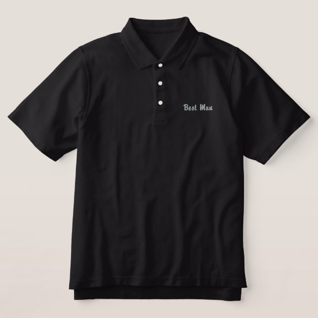 Best Man Embroidered Shirt (Design Front)