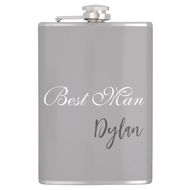 Best Man Flask (Front)
