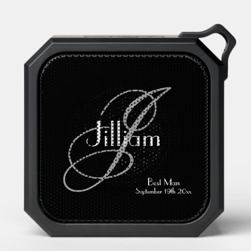  Best Man Gift Classic Monogram Stylish Name Cool  Bluetooth Speaker