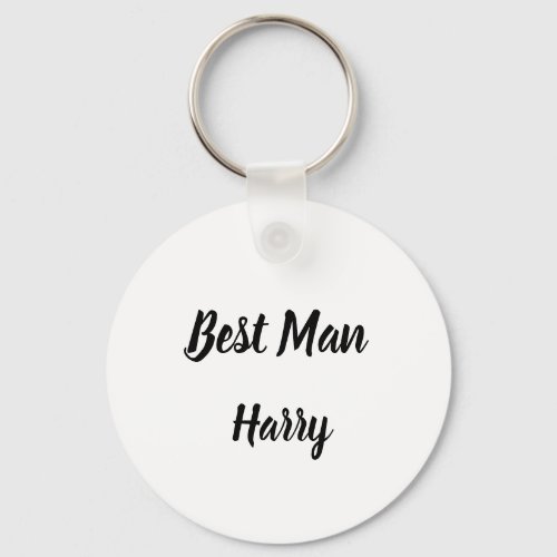 Best Man Gift Custom Name Gifts Wedding  Keychain