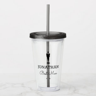 Best Man Gift Wedding Party Custom Personalized Acrylic Tumbler