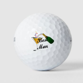 Best Man  Golf Balls by weddingparty at Zazzle