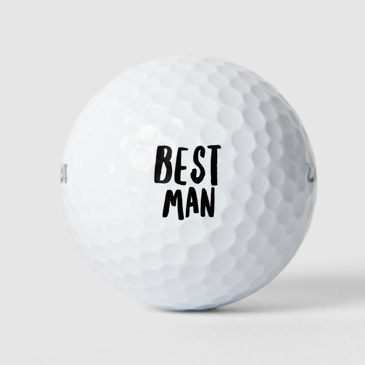 Best Man Golf Balls Zazzle