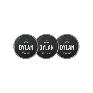 Best Man Golf Hat Clip & Ball Marker